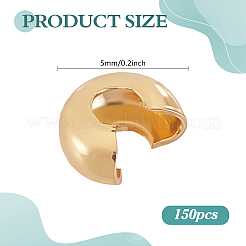 150шт латунные обжимные бусины&nbsp;KK-ME0003-52A