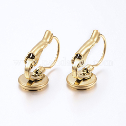 Фурнитура для сережек с застежкой-рычагом из нержавеющей стали 304 с ионным покрытием (IP)&nbsp;LS-STAS-H425-02G