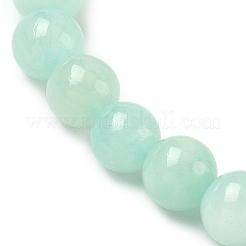 Браслет из натурального желтого нефрита из бисера&nbsp;BJEW-P209-26-6mm