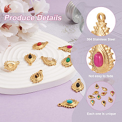 10 шт. 10 подвески из нержавеющей стали 304&nbsp;STAS-FW0001-24