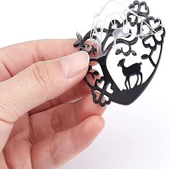 32 pendentif creux en acrylique de la série 8 styles d'animaux&nbsp;SACR-OC0001-04