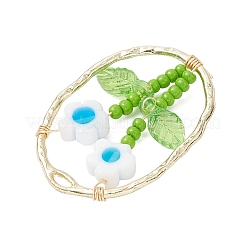 Подвески из стеклянного бисера и стекла миллефиори ручной работы&nbsp;PALLOY-MZ00901-01