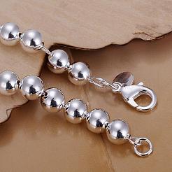 Laiton 8mm bracelets de la chaîne à billes&nbsp;BJEW-BB12510