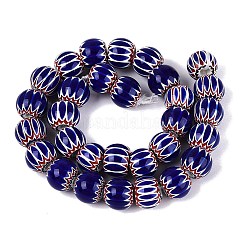 Handgemachte Millefiori Glas runde Perlen&nbsp;LA-N002-10B
