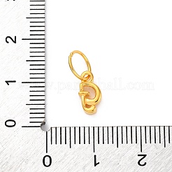 925 Sterling Silber Buchstabenanhänger mit Biegeringen&nbsp;LS-STER-R008-01G-G