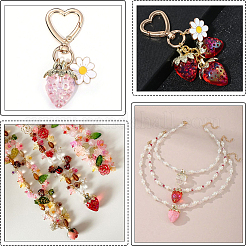 24шт 2 цвета прозрачные акриловые подвески&nbsp;MACR-SC0002-36