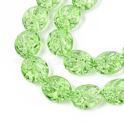 Peinture de cuisson perles de verre transparentes brins&nbsp;DGLA-N017-04H