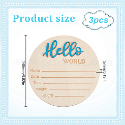 Деревянный реквизит для детских фотографий&nbsp;WOOD-WH0002-56C