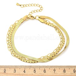 Bracelets à chevrons&nbsp;BJEW-U019-04G-03