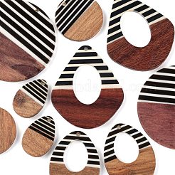 10 colgante de resina y madera de nogal de 5 estilos.&nbsp;RESI-LS0001-20
