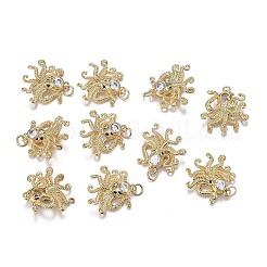 Подвески из латуни с прозрачным микрочипом и черным фианитом&nbsp;X-ZIRC-F120-067G