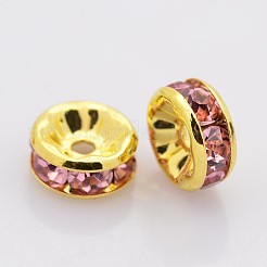 Perline distanziatori strass in ottone&nbsp;RB-A014-Z6mm-27G