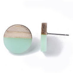 Orecchini in resina e legno&nbsp;EJEW-N017-003A-C02