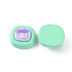 Непрозрачные милые мультяшные смоляные кабошоны&nbsp;LS-CRES-O006-06G