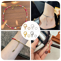 400 шт. 4 цвета сплава застежки-клешни омара&nbsp;FIND-TA0008-94