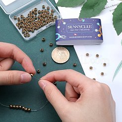 100 шт. ионное покрытие (ip) 202 нержавеющая сталь рондель разделительные бусины&nbsp;STAS-SC0006-90