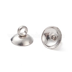 Ganci per ciondolo con tappo a perlina in acciaio inossidabile 304&nbsp;X-STAS-G224-24P-10