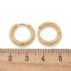 Серьги-кольца из нержавеющей стали 304 для женщин&nbsp;LS-EJEW-A130-02A-G