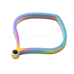 Colgantes con bisel trasero abierto de acero inoxidable 304 con revestimiento iónico (IP)&nbsp;STAS-K208-18M