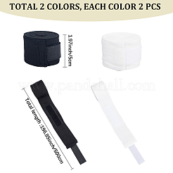 4 шт. 2-х цветные хлопковые бинты для бокса&nbsp;AJEW-CN0004-45