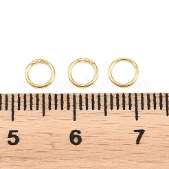 Messing geschlossen Ringe springen&nbsp;KK-D257-01G-05