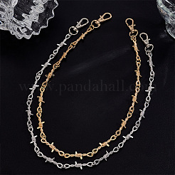 2 шт. двухцветная цепочка для брюк из сплава&nbsp;HJEW-PH02273
