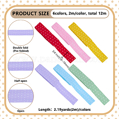 12 м хлопковая лента 6 цветов&nbsp;OCOR-FG0003-21