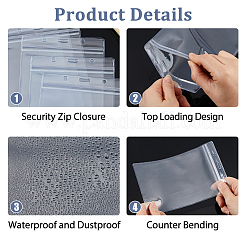 Porte-cartes de visite transparents en PVC&nbsp;AJEW-WH0485-34A