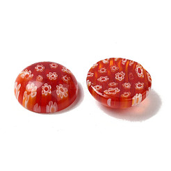 Cabochons di vetro millefiori fatto a mano&nbsp;LAMP-H063-01B