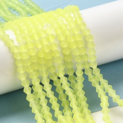 Имитировать нити бус из матового стекла из австрийского хрусталя&nbsp;GLAA-F029-TM4mm-B21