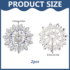 Cabochon in strass di ferro e vetro&nbsp;FIND-WH0366-419A