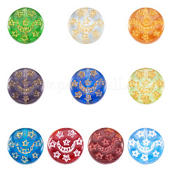 20шт прозрачные бусины лэмпворк ручной работы&nbsp;LAMP-TA0001-36