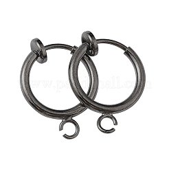 Латунные серьги-клипсы&nbsp;KK-P102-01B-01