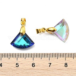 Ab Farbe galvanisieren Glas-Anhänger überzogen&nbsp;PALLOY-JF05305-02