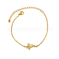 Bracelets à maillons en acier inoxydable 304 et oxydes de zirconium&nbsp;WG2EDF6-01
