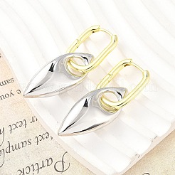 Orecchini a cerchio in ottone con occhio di cavallo da donna&nbsp;EJEW-U057-06D-04GP
