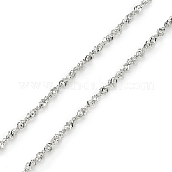 Chaînes de Singapour en acier inoxydable 304 pour chaînes de lunettes&nbsp;AJEW-EH00403-01