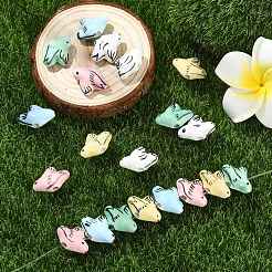 20шт 5 цвета фарфоровые бусины ручной работы&nbsp;PORC-CJ0001-19