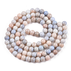 Brins de perles rondes en verre craquelé opaque&nbsp;X-GLAA-T031-01B
