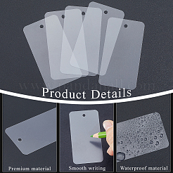 100 Blatt PVC-Kunststoff-Preisschilder&nbsp;DIY-SP0006-75A
