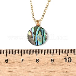 Geometrischer Anhänger aus natürlicher Paua-Muschel&nbsp;NJEW-JN06602