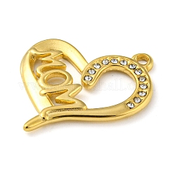 Ионное покрытие (ip) настоящие 18-каратные позолоченные подвески из нержавеющей стали 304 со стразами&nbsp;STAS-P341-11G-01