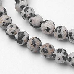 Естественно Далматин яшма шарик нити&nbsp;G-G735-68F-6mm