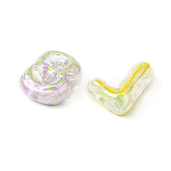 20шт УФ-покрытие прозрачные акриловые бусины&nbsp;OACR-YW0001-58