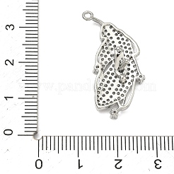 Federmessing-Mikropavé-Zirkonia-Verlängerungsbügel&nbsp;KK-F934-07A-P