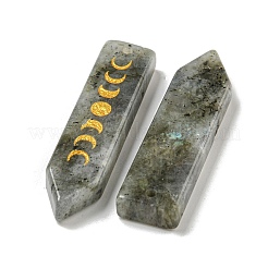 Подвески с фазой луны из натурального лабрадорита&nbsp;G-C145-01E