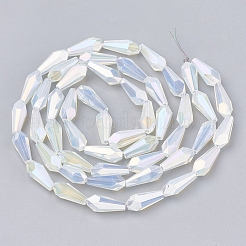 Chapelets de perles en verre électroplaqué&nbsp;X-EGLA-T008-12L