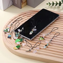 10 шт. сплав эмали мобильные ремни&nbsp;HJEW-SW00132-04