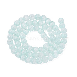 Colliers de perles en verre imitation œil de chat&nbsp;GLAA-N074-03A-02