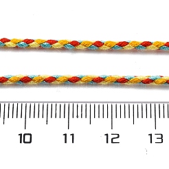 Трехцветный поликоттоновый шнур металлический шнур&nbsp;OCOR-Z003-D123